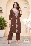 Lucknowi Vol 3 By Passion Tree Cotton Dhabu Kurti With Bottom